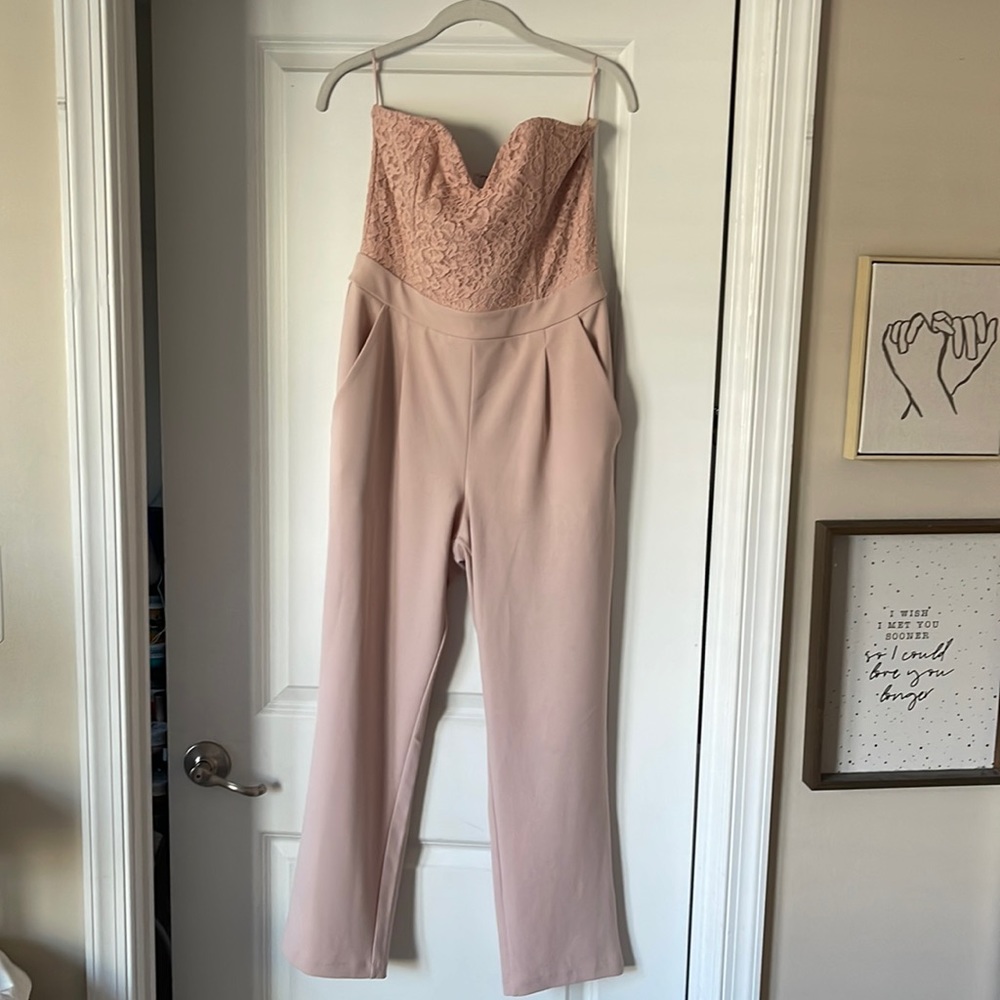 Express Jumpsuit rose color